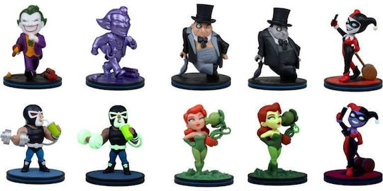 Dc Comics Qmx Q-fig Μίνι Φιγούρες Σετ 10 Τεμάχια