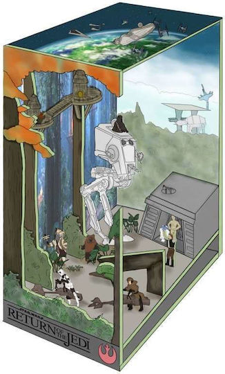 Star Wars Tiny Adventures Book Nook Diorama Battle Endor Size 23cm