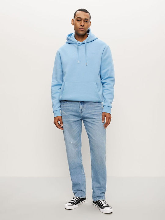 Basehoody S264 Φούτερ με Κουκούλα Γαλάζιο