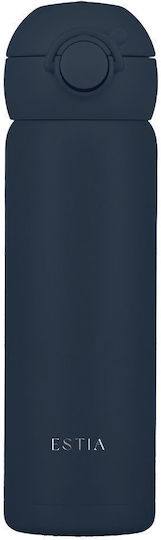 Estia Save The Aegean Stainless Steel Kids Thermos Water Bottle Indigo 470ml