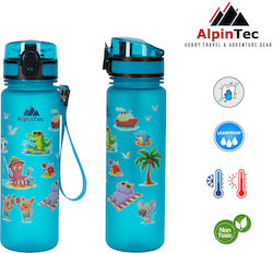 AlpinPro Plastic Kids Water Bottle Non Spill Se...