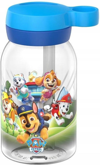 Curver Kids Water Bottle Paw Patrol with Straw Non Spill Paw Patrol Pups 450ml