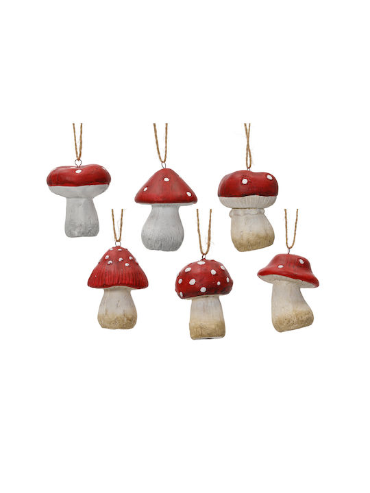 Hanging Mushroom Ornament 5.6x8.3cm (Miscellaneous Designs)