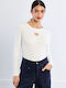 Women's Ecru Sweater LAL731EH-Offwhite