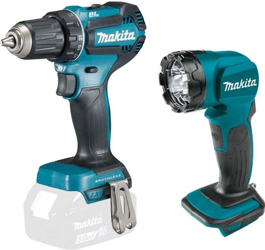 Makita DLX2349J Drill Driver & Light Brushless 18V with 3 Batteries 3Ah and Case