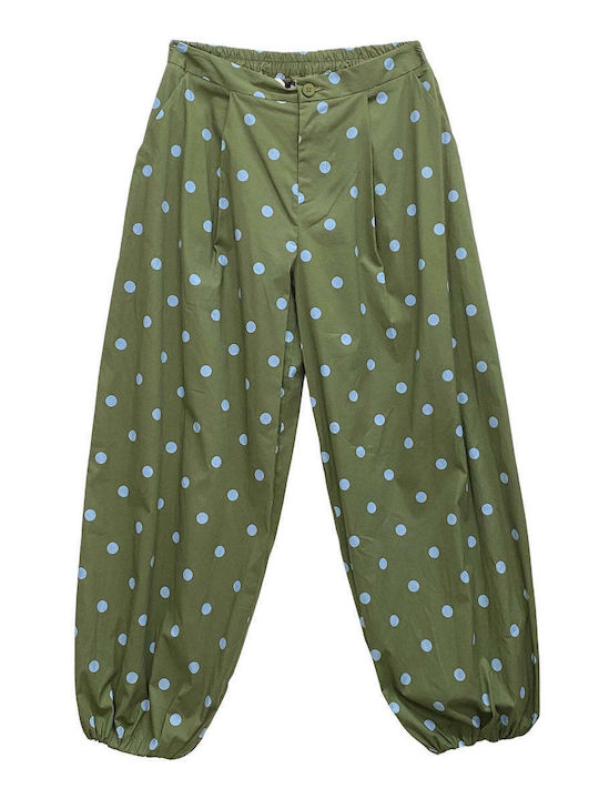 Lumina Women's Fabric Trousers with Rubber Band...