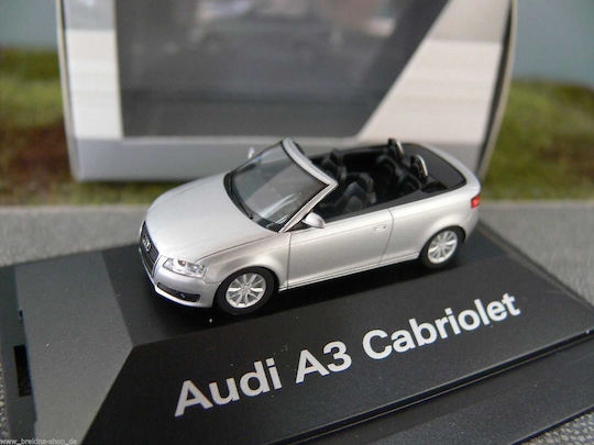 Audi A3 Cabriolet 2008 Scara 1:87 Mașină Model Argintiu Ambalaj Oficial