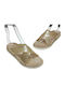 Women's Flat Sandals Gold