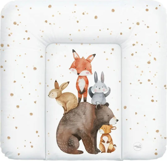 Ceba Baby Weiche Wickelauflage aus Kunststoff Forest Friends 72x75cm