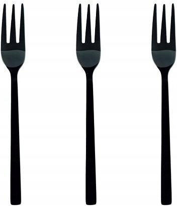 Kulig Set Gabeln Obst/Dessert Inox Schwarze 15cm 3 Stück
