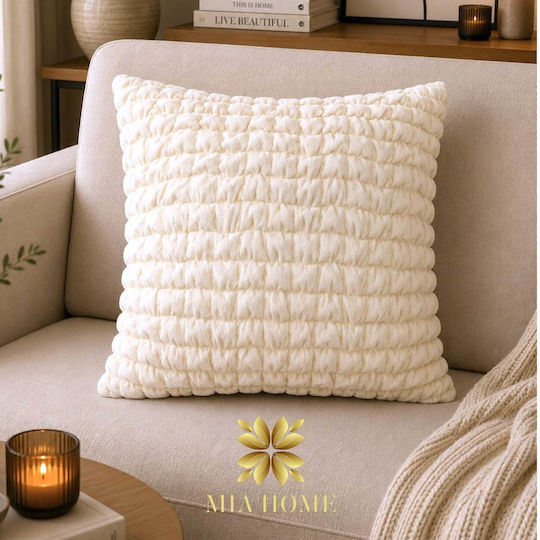 Mia Home Калъф За Възглавница Екрю 50x50см