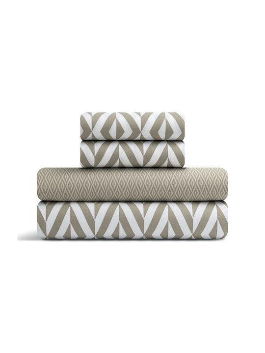 Lino Home Ikat Module Cearceafuri De Pat Single...