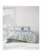 Kentia Marita Bed Sheet Set Super King 240x270cm Green-Multi (4 Pieces)