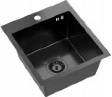GraniteQ Quadron Luke Вграден Inox Гладко (Сатенено Покритие) 50x45см Сив GraniteQ Quadron Luke Вграден Inox Гладко (Сатенено Покритие) 50x45см Сив