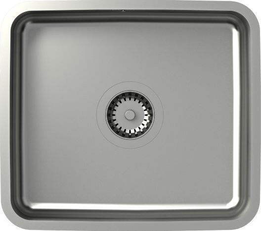 Quadron Nicolas Steelq Поддръжка Кухненски Мивка Inox Матиран Дължина 44xШирина 35см Сребрист