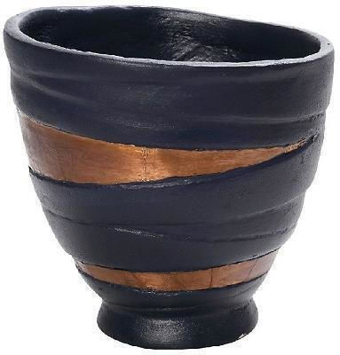 Dekorative Papiervase Weiß Y15cm