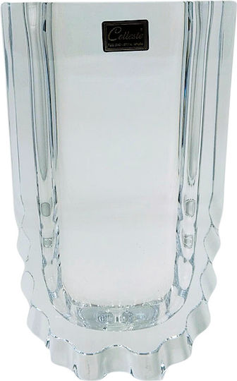 Vază Decorativă Cristalină Transparentă 25x13xÎ7cm