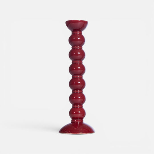 Nef-Nef Homeware Βάζο Κεραμικό Nast Κόκκινο 8.5xΥ27cm Nef-Nef Homeware Βάζο Κεραμικό Nast Κόκκινο 8.5xΥ27cm