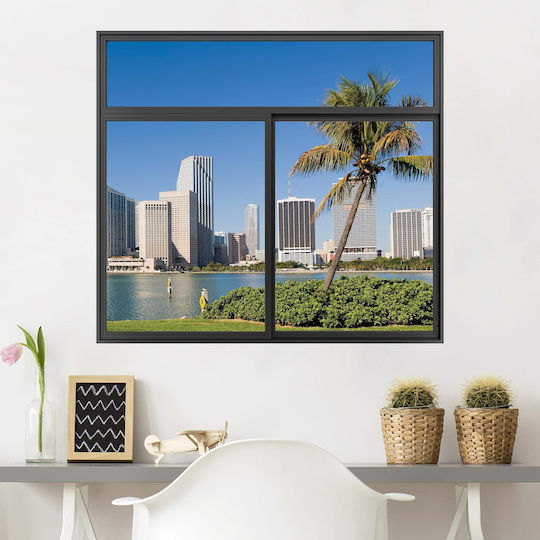 Трислойно Стикер За Стена Miami Флорида 100x111см