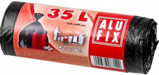 Alufix Sacuri de gunoi Capacitate 35lt 60x53cm 30buc Negre