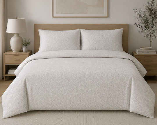 Hatzitex Duvet Cover Semi-Double 195x235 HATZITEX 1.95x2.35m Creation Grey