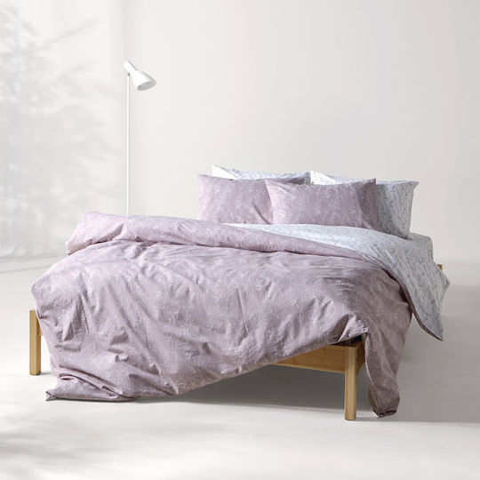 Kentia Подредба Плик за Завивка Памучен 260x240cm King Size с 2 Калъфки за Възглавници Nebula Nebula