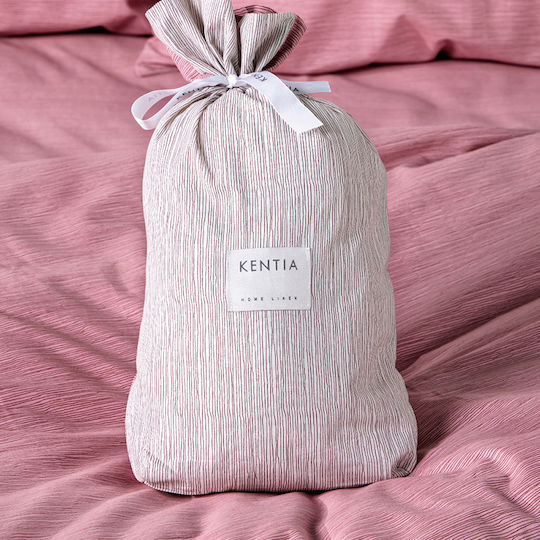 Kentia Tosca Σετ Παπλωματοθήκη Βαμβακερή 165x245cm Μονή με Μαξιλαροθήκη Tosca