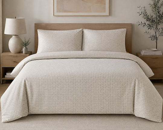 Hatzitex Παπλωματοθήκη Ημίδιπλη 195x235 Grey