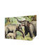Kinder Tapeten Magicstick Familie Elefanten Im Dschungel Hintergrund 312x219
