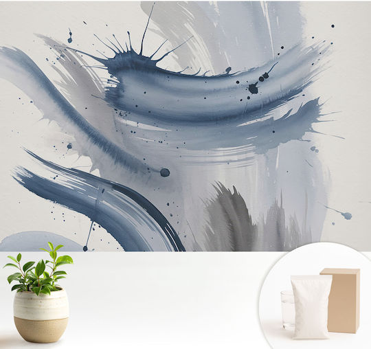 Blue Wall Wallpaper 104x70cm