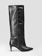 Damenstiefel mit Mittelhohem Absatz Schwarz