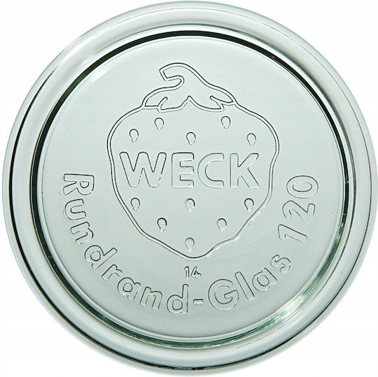 Weck Set of 6 General Use Glass Transparent Jars with Lid 12x12cm 6 Pieces