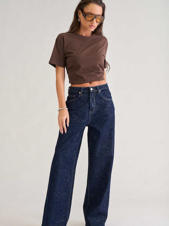 Decoro Women's Jean Pants in Wide Leg Style
