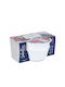 Luminarc Round Ceramic Serving Bowl White with Diameter 12cm 2 Pieces
