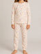 Extan Bebe Kids Nightwear Ecru Pyj0423a