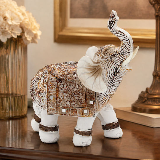 Keskor Dekorative Elefant Polyresin 12x5.5x14cm