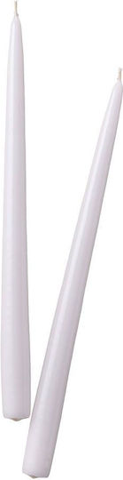 Butlers Dekoratives Kerze Twin Flame Kegel Grau 31cm 2Stücke
