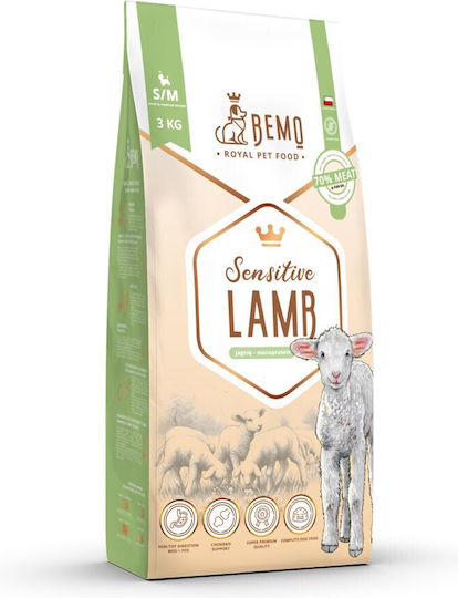 Dog Food 3kg Dry Dog Food for Small & Medium Breeds with Lamb