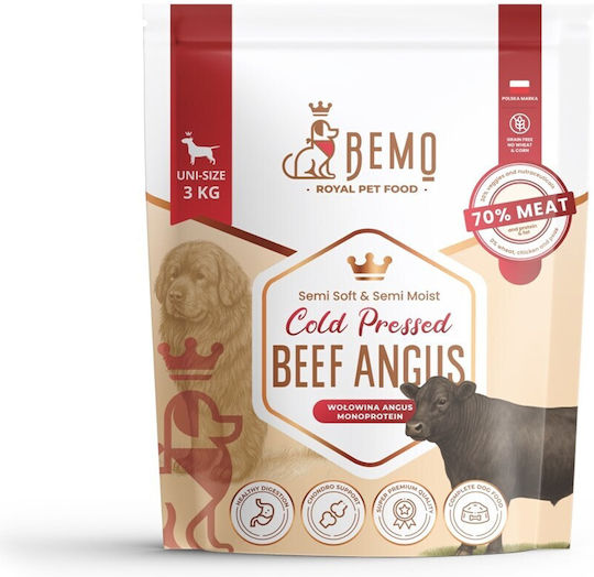 Dog Food 3kg Trockenfutter für Hunde mit Rindfleisch