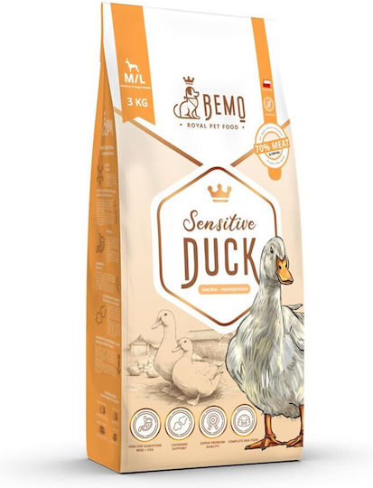 Dog Food 3kg Dry Dog Food for Medium & Large Breeds with Duck