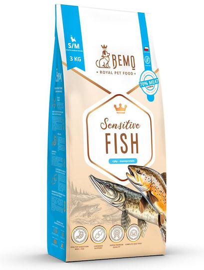 3kg Dry Dog Food for Small & Medium Breeds with Fish