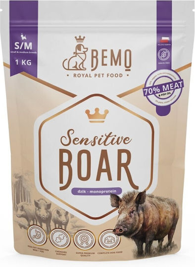 1kg Dry Dog Food for Small & Medium Breeds with Meat and Salmon