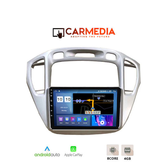 Carmedia Car Audio System for Toyota Highlander 2002-2008 Bluetooth USB WiFi GPS Apple CarPlay Android Auto with 9" Touch Screen