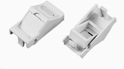Lexi-net Κενή Μονάδα 1x Rj45 22,5x45 Mm Προστασία Σκόνης Γωνιακή Lexi-net Κενή Μονάδα 1x Rj45 22,5x45 Mm Προστασία Σκόνης Γωνιακή