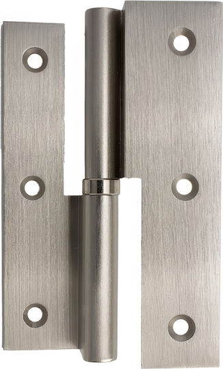 Corner Door Brass 120mm Matte Nickel Metalor 210-8012