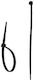Dedra Plastic Cable Ties 200mmx3.6mm In Black Colour 100 Pieces 11C36202