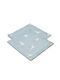 La Millou Muslin Blue Swaddle Blankets 70x70cm 2 Pieces