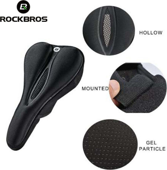 Rockbros Gel Покритие На Седлото За Велосипед Пяна Memory Размер L Черно