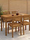 Solid Wood Natural Table 108.5x55x75cm
