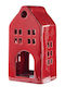 Butlers Delft Kerzenhalter Aus Keramik In Roter Farbe 10x18x8cm